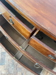 Georgian Mahogany Bow Fronted Chest of Drawers