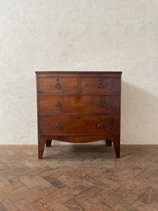 Georgian Mahogany Bow Fronted Chest of Drawers