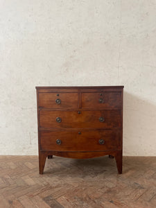 Georgian Mahogany Bow Fronted Chest of Drawers