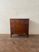 Load image into Gallery viewer, Georgian Mahogany Bow Fronted Chest of Drawers
