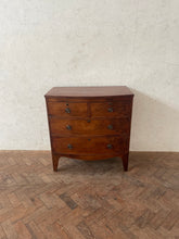 Load image into Gallery viewer, Georgian Mahogany Bow Fronted Chest of Drawers
