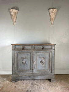 Antique French Sideboard  - Painted in a Blue / Grey
