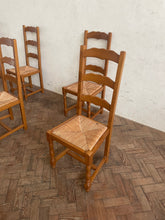 Load image into Gallery viewer, Set of Six Vintage Rush Seated Chairs *ON HOLD*
