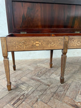 Load image into Gallery viewer, An Edwardian rosewood and inlaid duet stool
