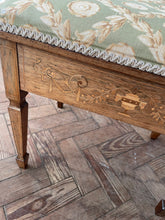 Load image into Gallery viewer, An Edwardian rosewood and inlaid duet stool
