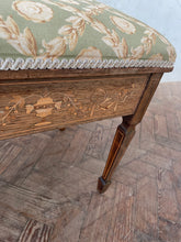 Load image into Gallery viewer, An Edwardian rosewood and inlaid duet stool
