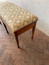 Load image into Gallery viewer, An Edwardian rosewood and inlaid duet stool
