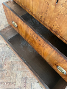 19th Century Dutch Walnut Tallboy Chest of Drawers