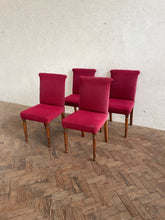 Load image into Gallery viewer, Set of Four, 1940s Oak Dining Chairs - for recovering
