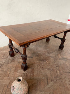 Early 20th Century Walnut Refectory Dining Table
