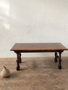 Early 20th Century Walnut Refectory Dining Table