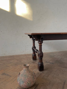 Early 20th Century Walnut Refectory Dining Table