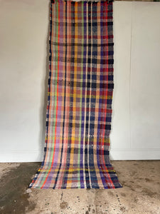 Checked Turkish Rag Runner