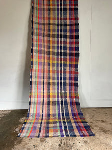 Checked Turkish Rag Runner