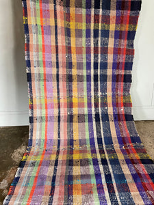 Checked Turkish Rag Runner
