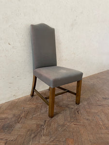 A Set of Eight Oak Dining Chairs - for recovering