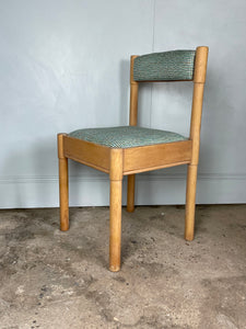 Set of 6 Mid Century Chairs - reupholstered in Pierre Frey
