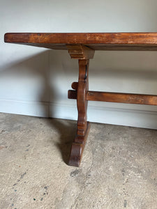 Large French Elm Dining Table