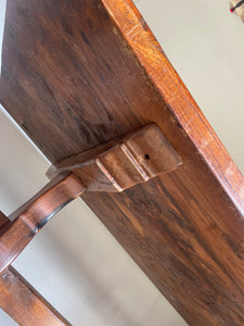 Large French Elm Dining Table