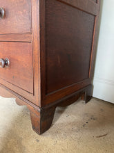 Load image into Gallery viewer, Victorian Oak Chest of Drawers with Mahogany Banding

