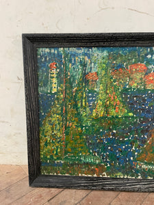 St Tropez 1965 - French Oil on Canvas