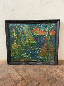 St Tropez 1965 - French Oil on Canvas