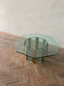 1970's Glass Coffee Table