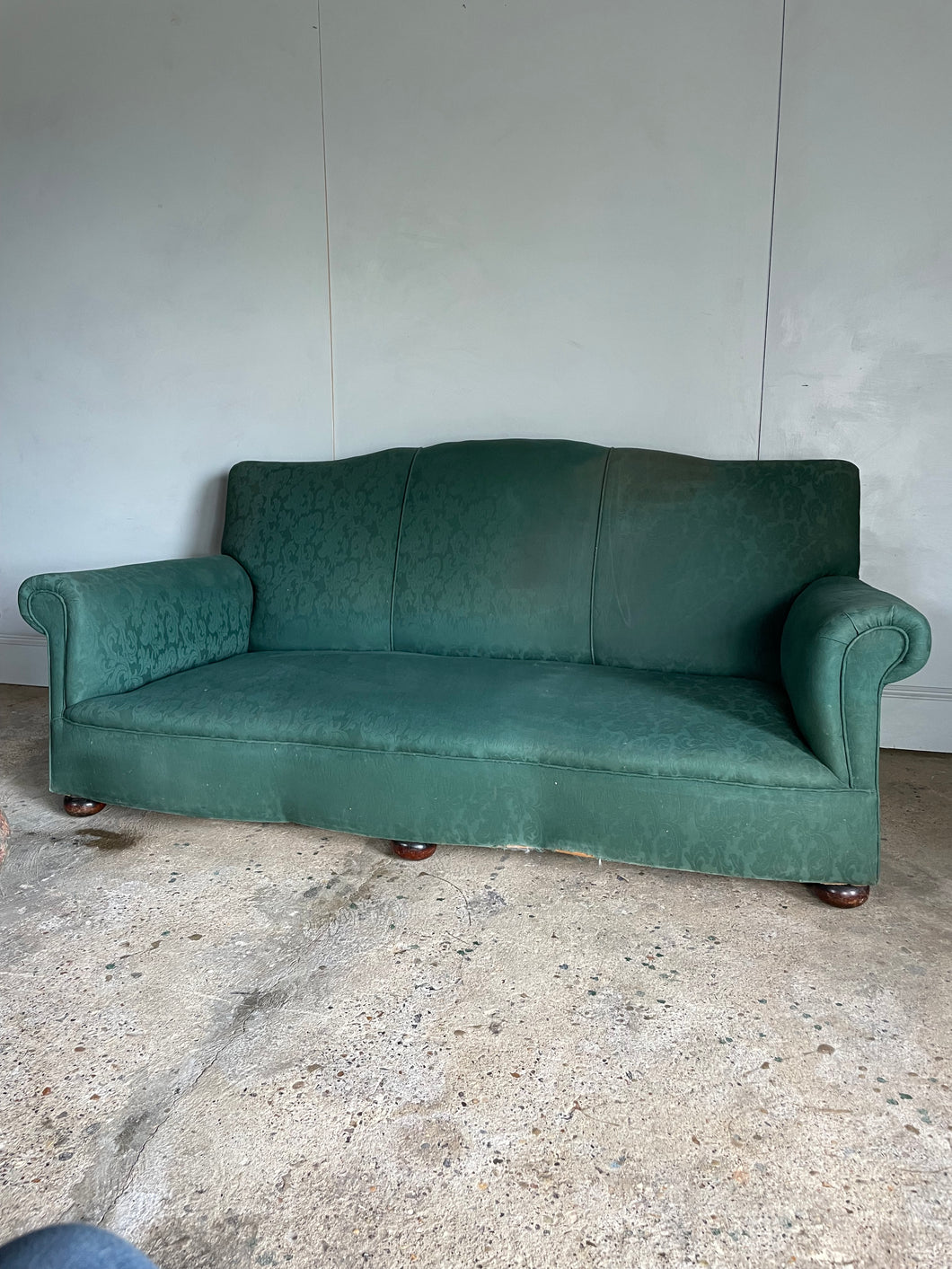 1930s Sofa with Bun Feet