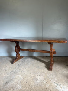 Large French Elm Dining Table