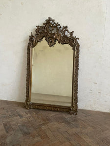 Circa 1800 Gilded French Mirror with orginal glass