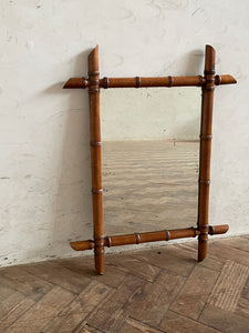 French Bamboo Mirror