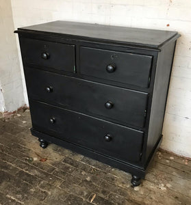 Ebonised Victorian Chest of Drawers