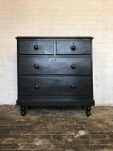 Load image into Gallery viewer, Ebonised Victorian Chest of Drawers
