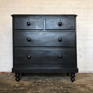 Ebonised Victorian Chest of Drawers