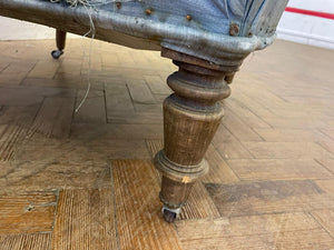 Antique French Chair - Blue