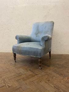 Antique French Chair - Blue