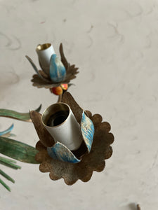 French Toileware Sconces with a bullrush design - rewired.