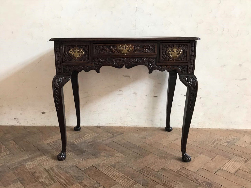 Gothic Carved 18th Century Low Boy