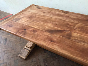 Large French Cherrywood Dining Table