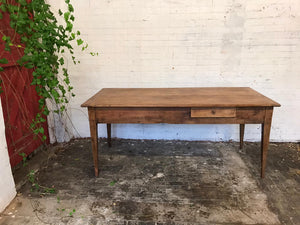 Antique French Cherry Wood  Kitchen Table