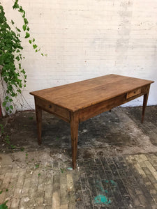Antique French Cherry Wood  Kitchen Table
