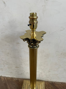 Brass Column Lamp