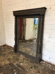 Dark Grey French Mirror -1920s