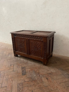 18th Century Carved Oak Chest