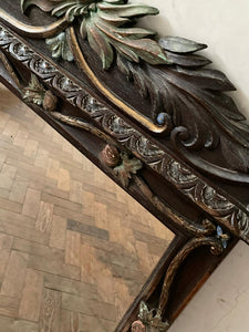 Wooden Carved French Mirror