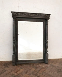 Dark Grey French Mirror -1920s