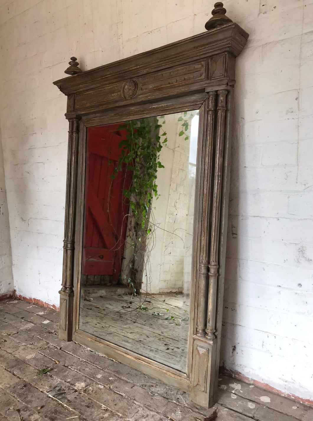 Antique French Mantle Mirror