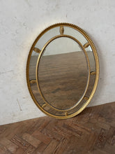 Load image into Gallery viewer, Oval Gilded Mirror
