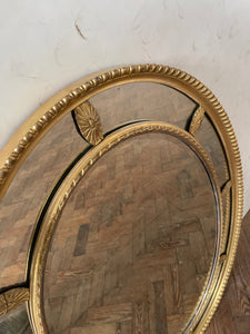 Oval Gilded Mirror