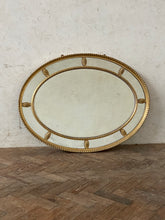 Load image into Gallery viewer, Oval Gilded Mirror
